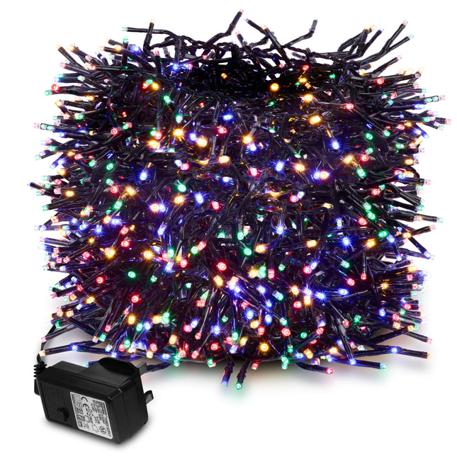 960 Christmas LED Cluster Chaser Lights - Multi-Colour-5056150226482-Bargainia.com