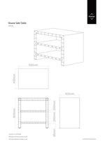 Sloane 2 Shelves Side Table