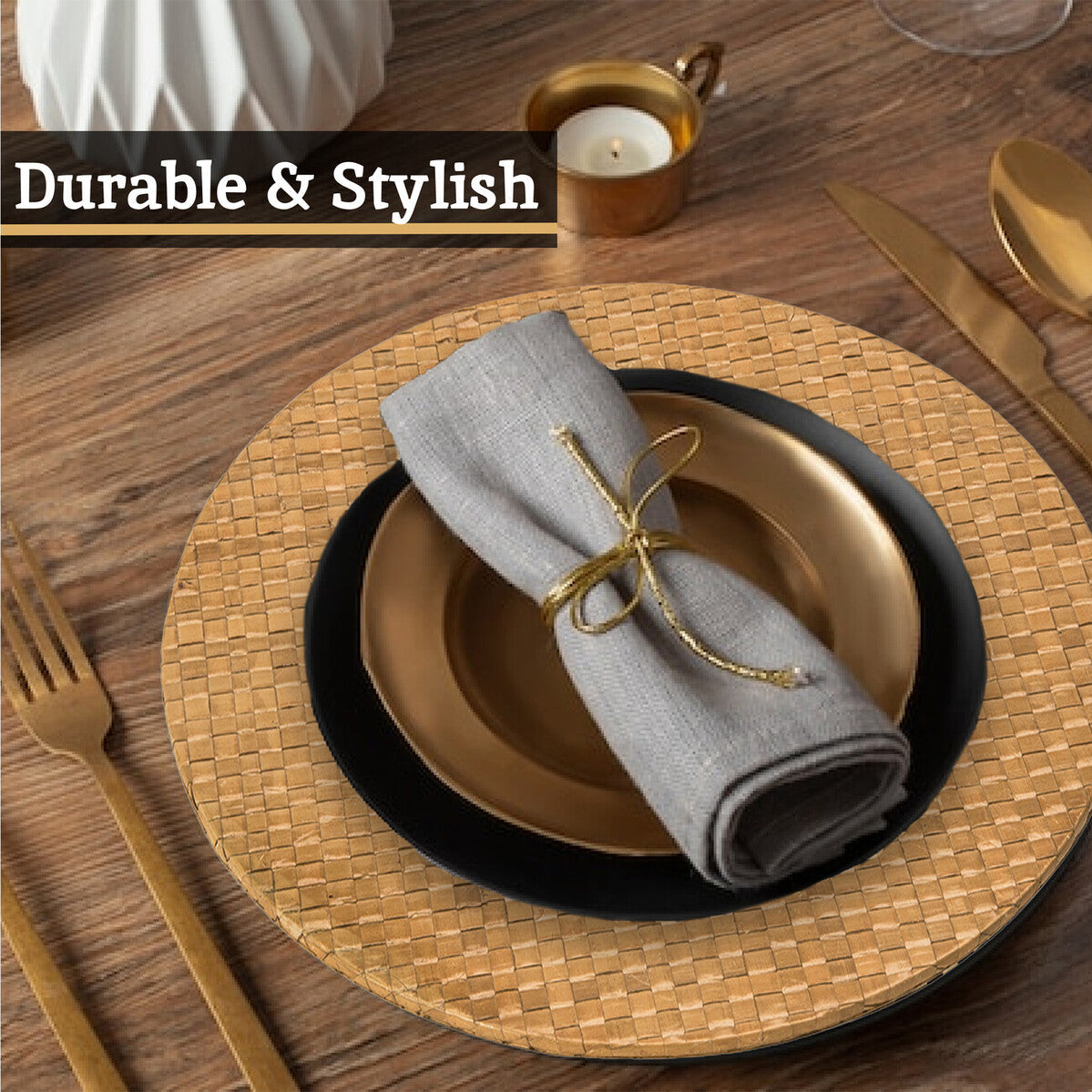 Pandanus Natural Charger Plate