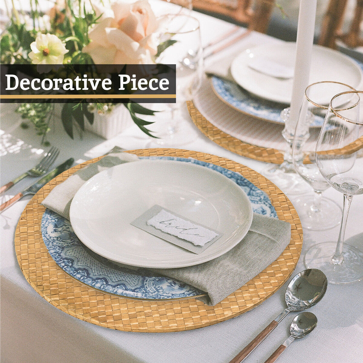 Pandanus Natural Charger Plate