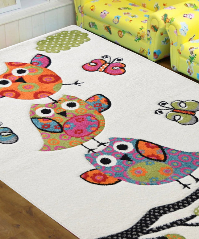 White Owl Children Rug - Alaska - Rug Masters