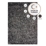 Enjoy Grey Mottled Shaggy Rug, 4cm Thick Pile, Non-Shedding Polypropylene, Hessian Backed, Underfloor Heating Safe