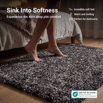 Enjoy Grey Mottled Shaggy Rug, 4cm Thick Pile, Non-Shedding Polypropylene, Hessian Backed, Underfloor Heating Safe