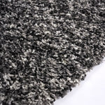 Enjoy Grey Mottled Shaggy Rug, 4cm Thick Pile, Non-Shedding Polypropylene, Hessian Backed, Underfloor Heating Safe