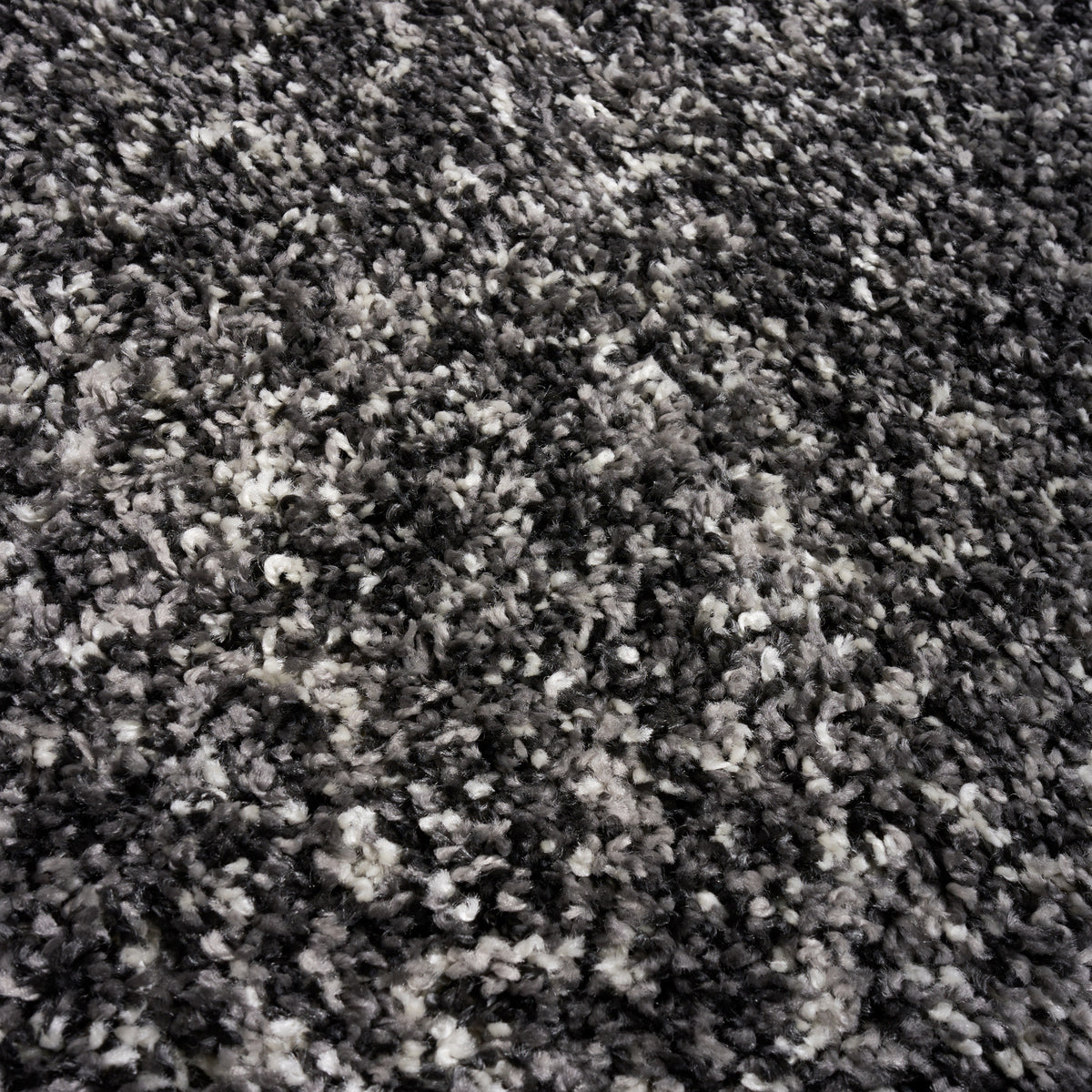 Enjoy Grey Mottled Shaggy Rug, 4cm Thick Pile, Non-Shedding Polypropylene, Hessian Backed, Underfloor Heating Safe