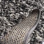 Enjoy Grey Mottled Shaggy Rug, 4cm Thick Pile, Non-Shedding Polypropylene, Hessian Backed, Underfloor Heating Safe