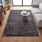 Enjoy Grey Mottled Shaggy Rug, 4cm Thick Pile, Non-Shedding Polypropylene, Hessian Backed, Underfloor Heating Safe