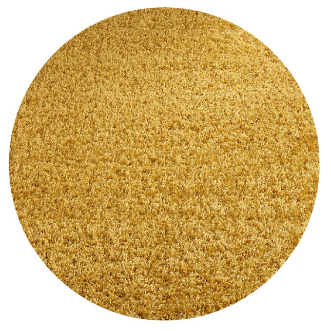 Gold Thick Shaggy Rug - California