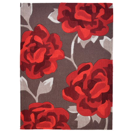 Red Floral Rug | Rug Masters | Free UK Delivery