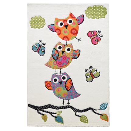 White Owl Children Rug - Alaska - Rug Masters