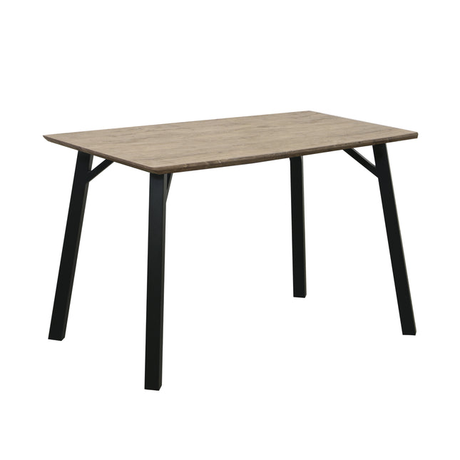 Oak Effect Fixed Top Dining Table - 1.2m
