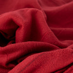 Red Fleece Blanket, Soft Flannel Fleece Throw, 150 x 200cm, Warm Plain Throw for Beds, Sofas and Chairs