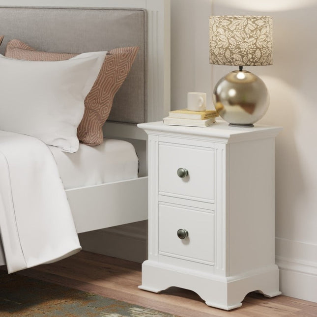 Amelia Small Bedside Table White