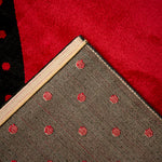 Tapis enfant cœur rouge et noir - Bambi