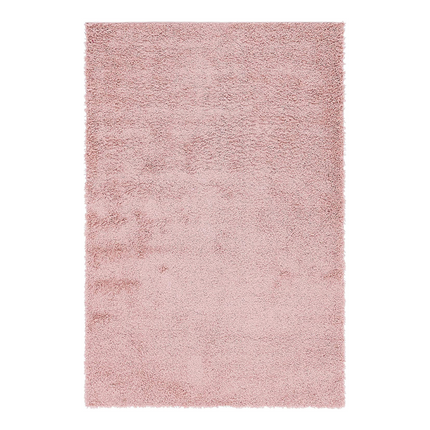 Rose Pink Plain Shaggy Rug - California-Bargainia.com