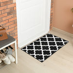 Black & White Trellis Runner Rug | Hessian Backed Flexible Stair & Hallway Carpet Runner