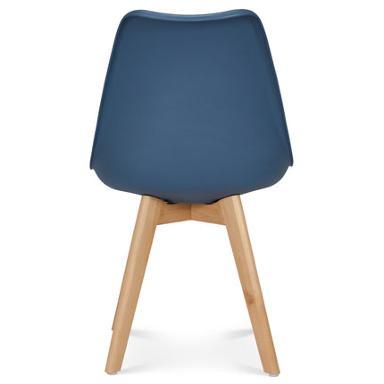 Rocco Tulip Dining Chairs - Navy Blue Bargainia