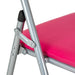 Folding Padded Office Dining Desk Chair - Pink-Bargainia.com