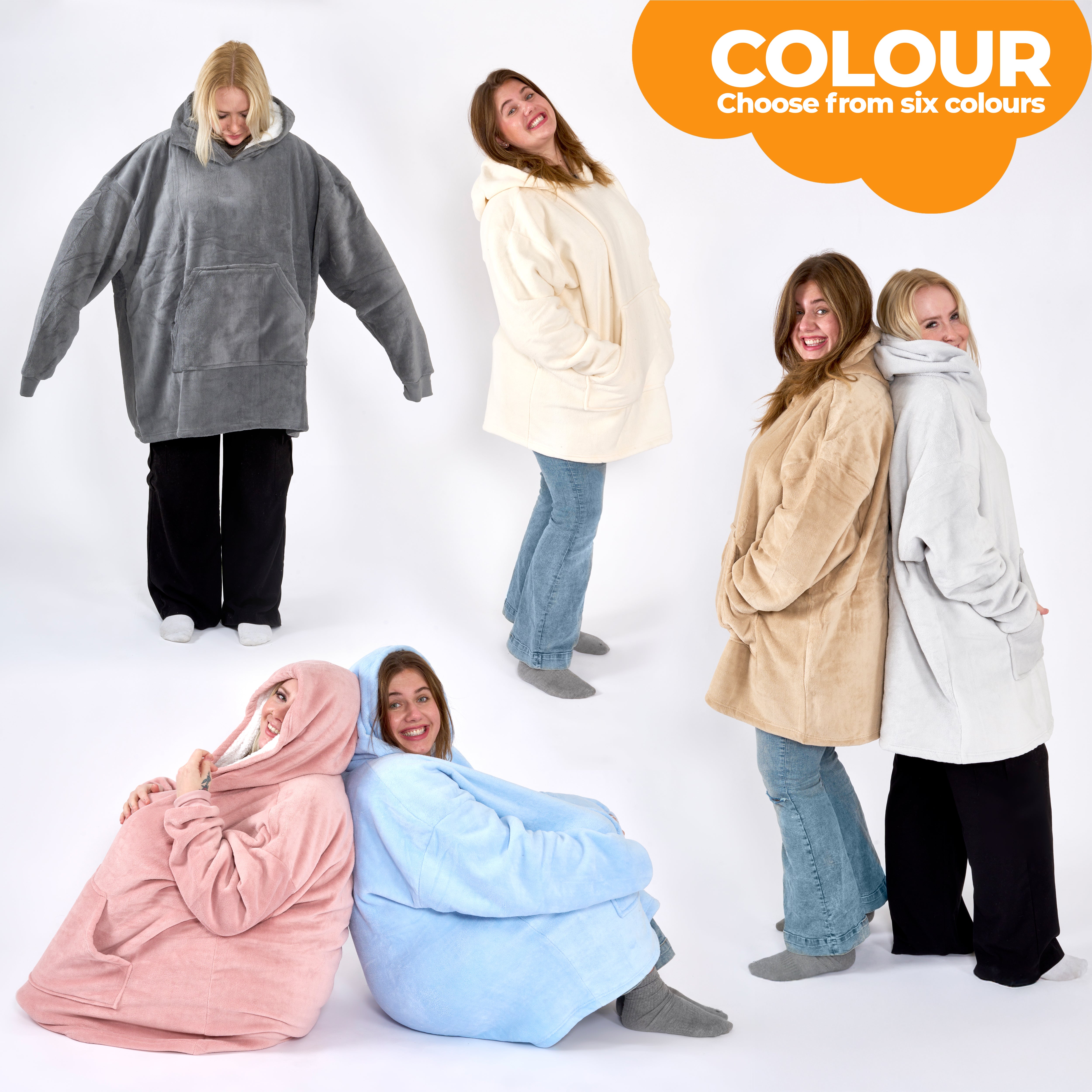 Oversized Sherpa Fleece Hoodie