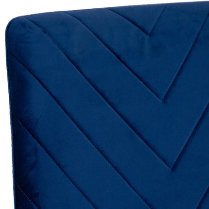 Retro Dining Chair - Blue Velvet - Set of 2