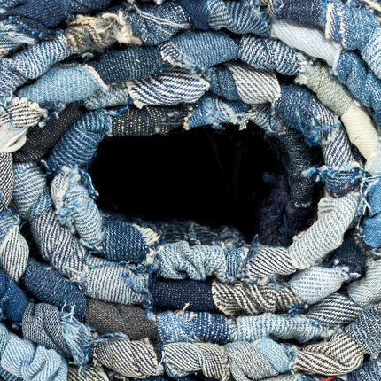 Chindi Handwoven Denim Recycled Rag Rug