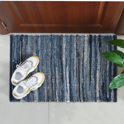 Chindi Handwoven Denim Recycled Rag Rug