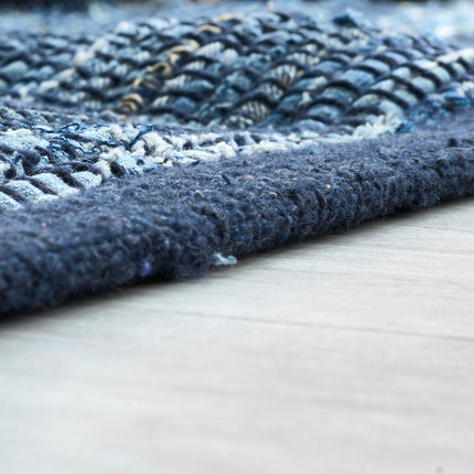 Chindi Handwoven Denim Recycled Rag Rug