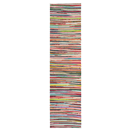 Chindi Handwoven Multi Coloured Recycled Rag Rug