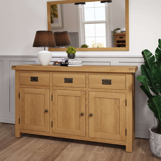 Nora Oak 3 Door Sideboard