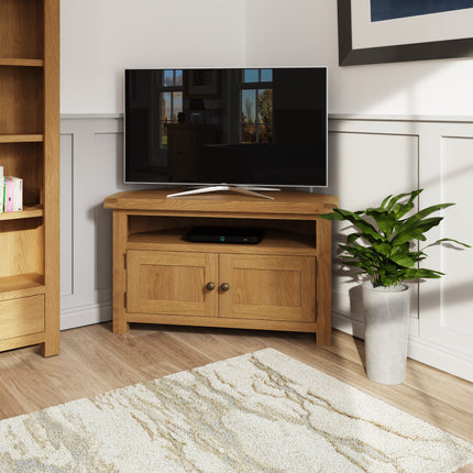 Nora Oak Corner TV Unit