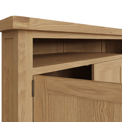 Nora Oak Corner TV Unit