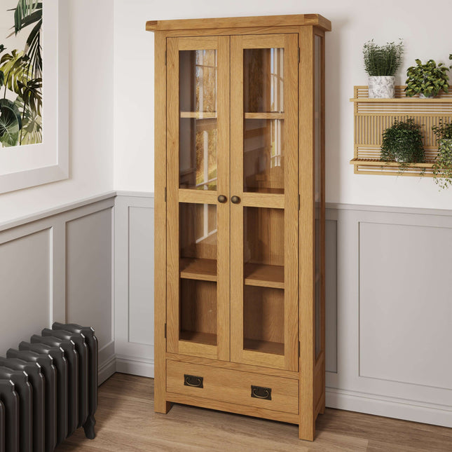 Nora Oak Display Cabinet