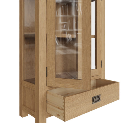 Nora Oak Display Cabinet