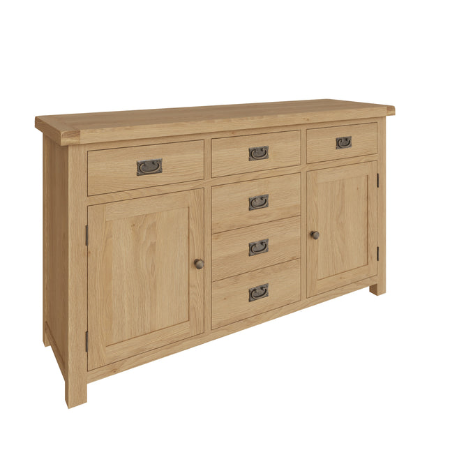 Nora Oak 2 Door 6 Drawer Sideboard