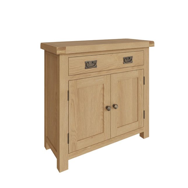 Nora Oak Small 2 Door 1 Drawer Sideboard