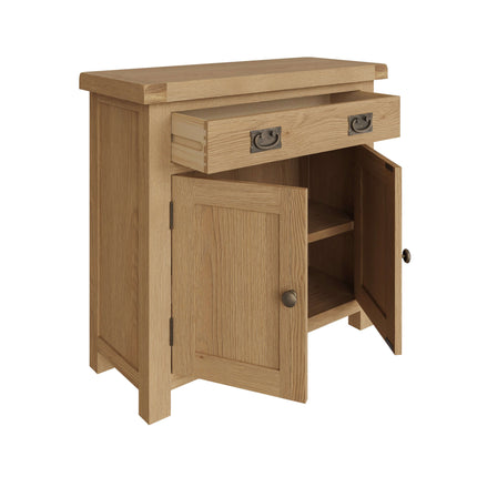 Nora Oak Small 2 Door 1 Drawer Sideboard