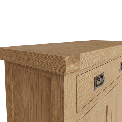 Nora Oak Small 2 Door 1 Drawer Sideboard