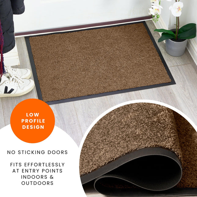 Mocha Candy Barrier Door Mat - Assorted Sizes-Bargainia.com