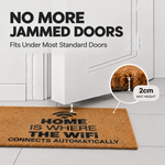 Goa Wifi Coir Door Mat, Funny Natural Coconut Fibre Doormat with Non-Slip Rubber Backing, 40 x 70cm