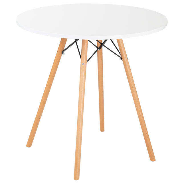 Davos Round Dining Table White 80cm Clearance