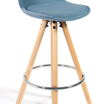 Barcelona Bar Stools - Set Of 2 - Duck Egg Blue-5056150252900-Bargainia.com