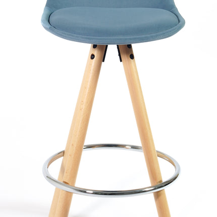 Barcelona Bar Stools - Set Of 2 - Duck Egg Blue-5056150252900-Bargainia.com