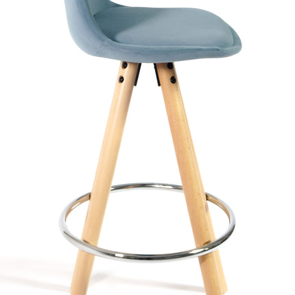 Barcelona Bar Stools - Set Of 2 - Duck Egg Blue-5056150252900-Bargainia.com