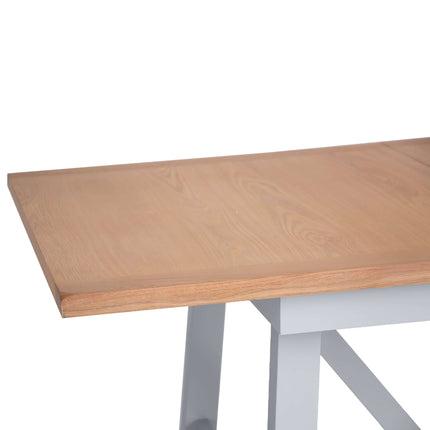 Elodie Dove Grey Oak Refectory Butterfly Extending Table - 1.8m