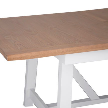 Elodie Snow White Oak Refectory Butterfly Extending Table 1.8m