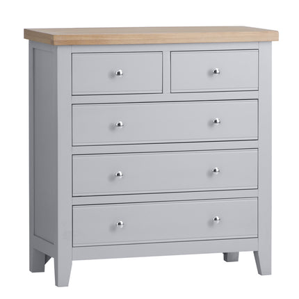 Elodie Dove Grey Oak 2 Over 3 Chest Of Drawers