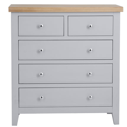 Elodie Dove Grey Oak 2 Over 3 Chest Of Drawers