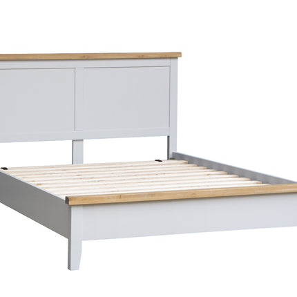 Elodie Dove Grey Oak 4'6 Double Bed Grey