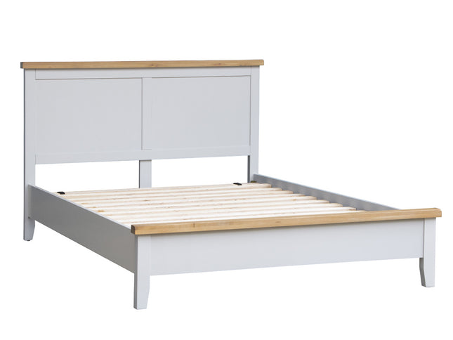 Elodie Dove Grey Oak 4'6 Double Bed Grey