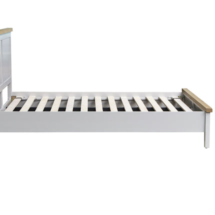 Elodie Dove Grey Oak 4'6 Double Bed Grey